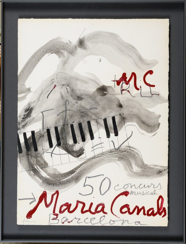 Cartell del 50è Concurs Internacional de Maria Canals