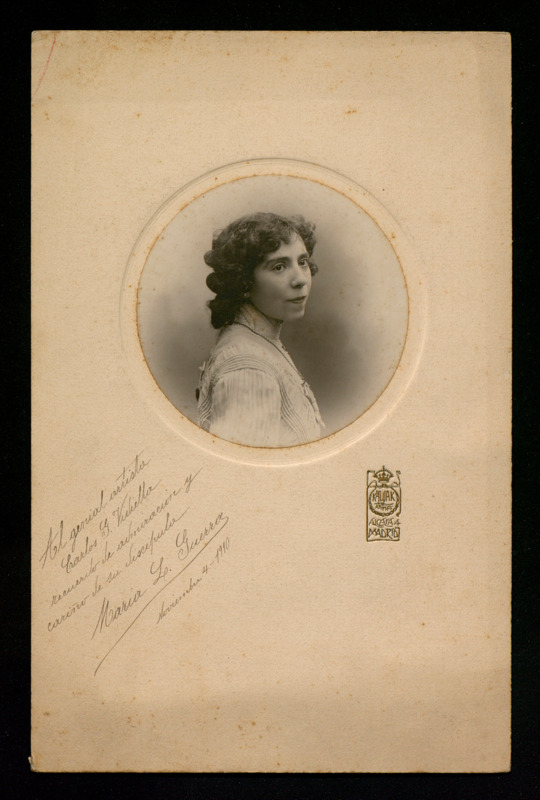 Retrat dedicat de Maria Lluïsa Guerra