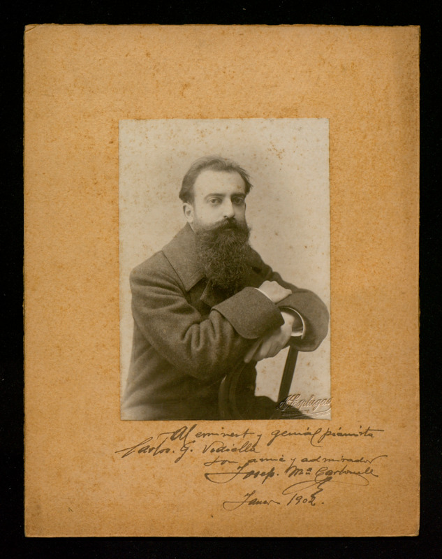 Retrat dedicat de Josep Maria Carbonell