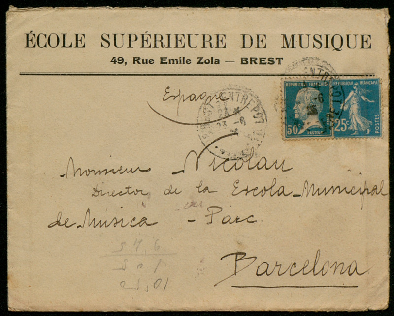 [Carta de D. Sangrà a Antoni Nicolau]