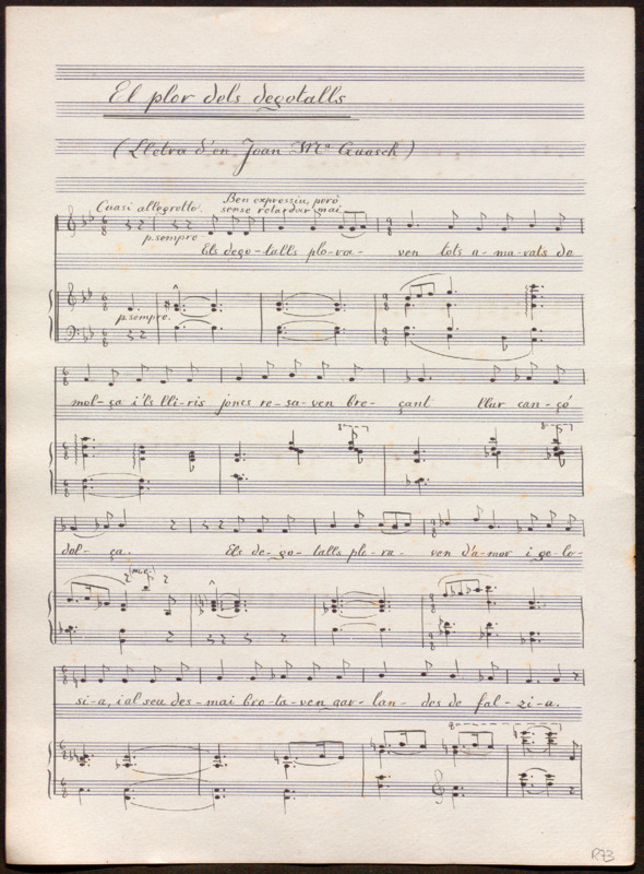 El plor dels degotalls