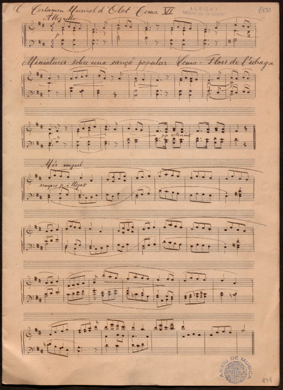 Miniatures sobre una cançó popular