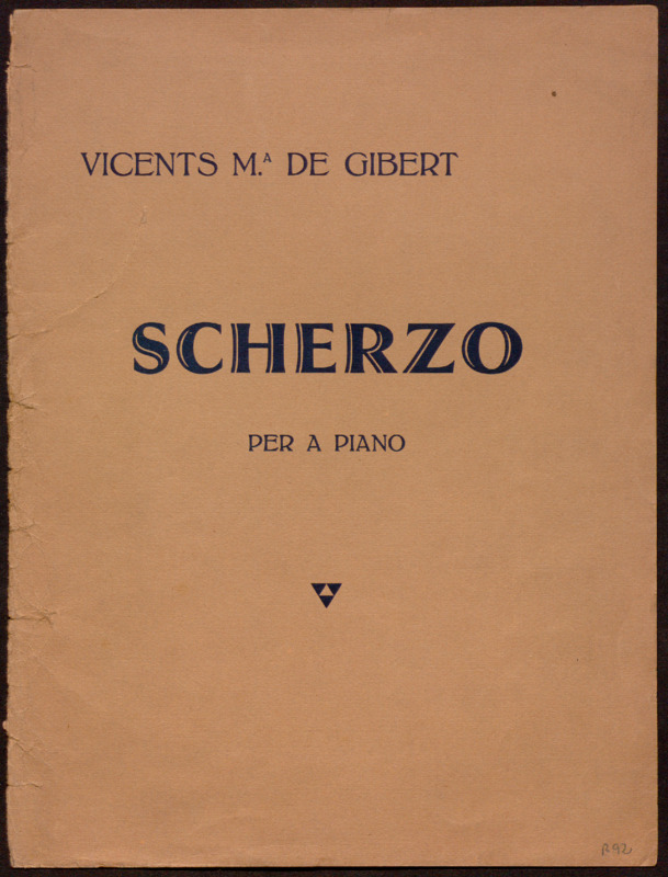 Scherzo. Per a piano