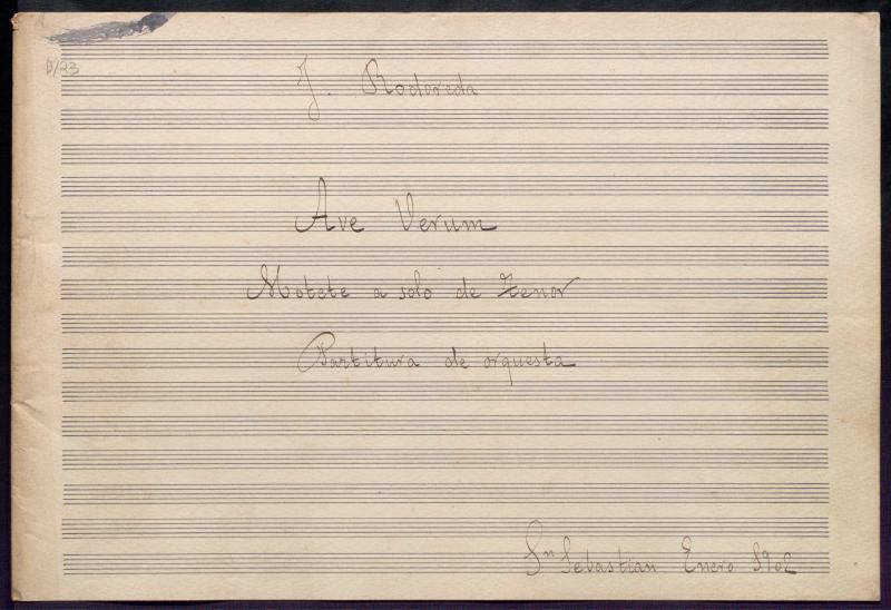 Ave Verum: motete a solo de tenor