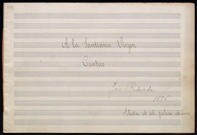 A la Santísima Virgen: cántico