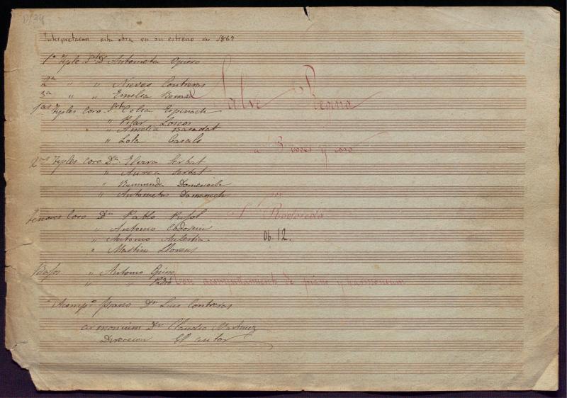 Salve Regina: a 3 voces y coro con acompañamiento de piano y harmonium