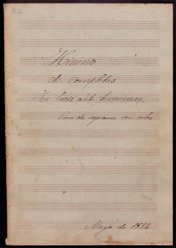 Himne de complets: Te lucis ante terminum: coro de sopranos con solos
