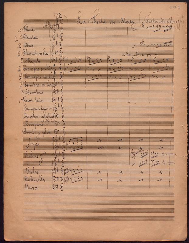 Poemes simfònics. Núm. 1. La Primavera. La Festa de Maig