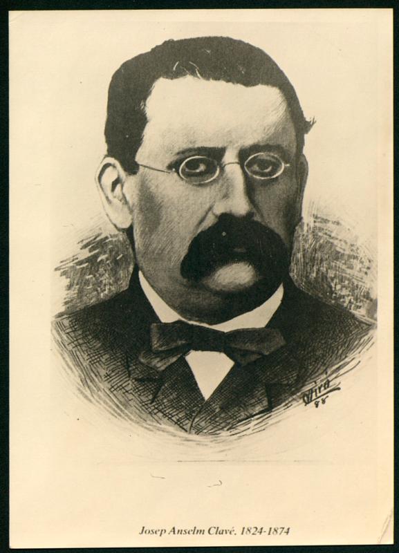 [Postal en homenatge a Josep Anselm Clavé.]