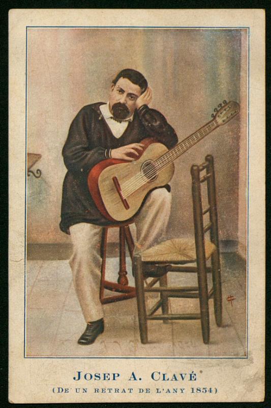 [Postal en homenatge a Josep Anselm Clavé.]