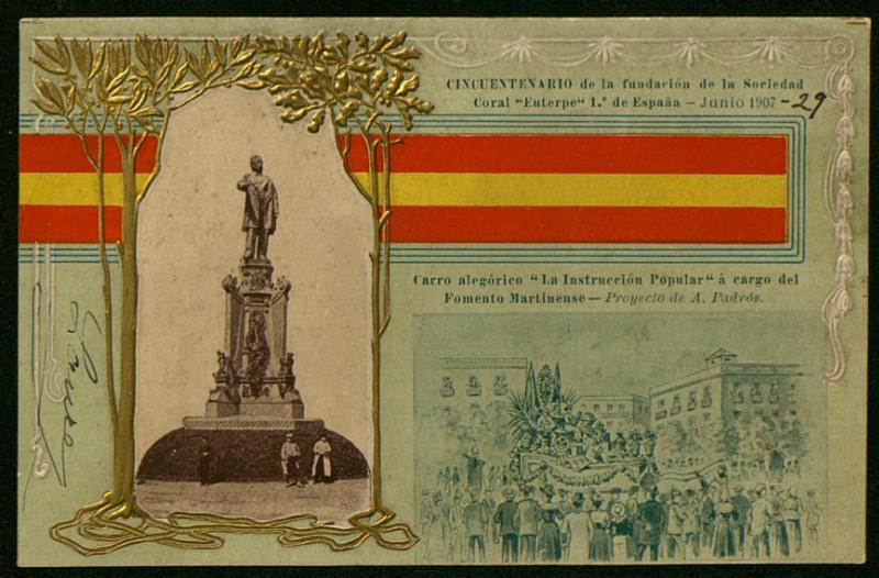 [Postal en homenatge a Josep Anselm Clavé.]