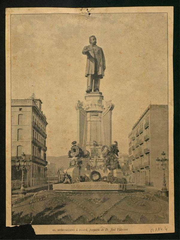 [Retrat del monument dedicata Anselm Clavé]