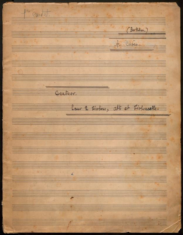 Quatuor pour 2 violons, Alto et violoncelle