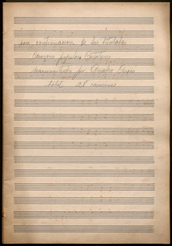 Cançons populars catalanes harmonitzades per Amadeu Cuscó