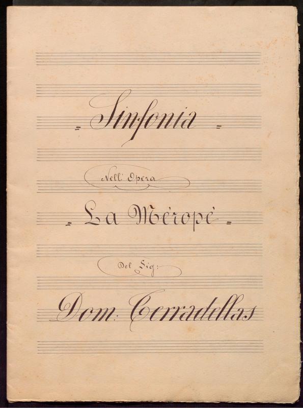 [Sinfonia i  Coro Finale  Nell’Opera La Mèropè]