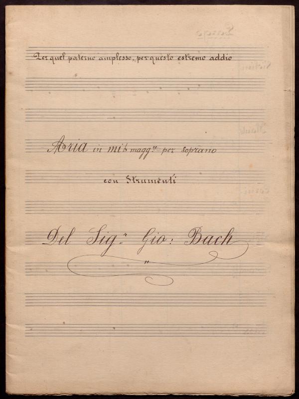 Aria in mib maggre per soprano con Stumenti