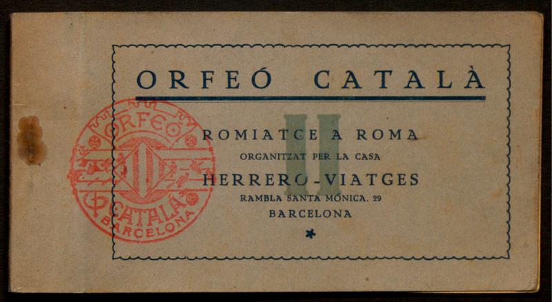 [Romiatge de l’Orfeó Català a Roma]
