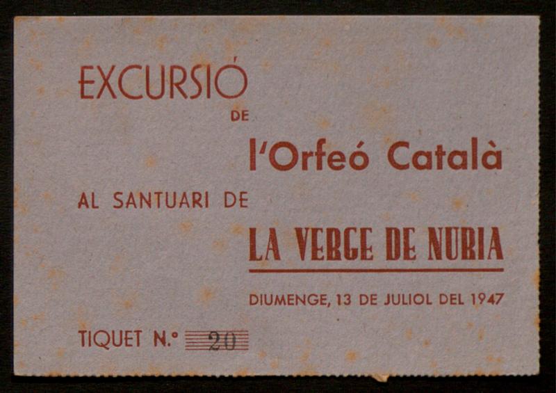 [Excursió de l’Orfeó Català a Núria]