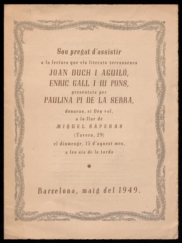 Programes de concerts de l’Emili Vendrell