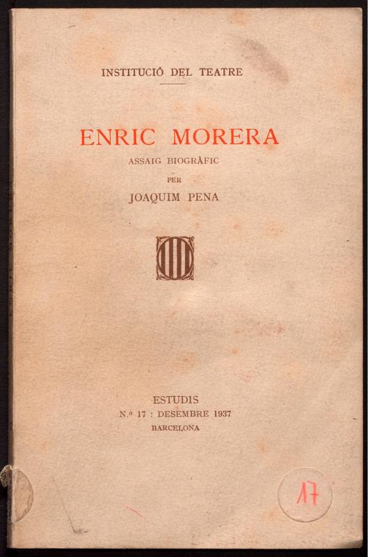 Enric Morera : assaig biogràfic