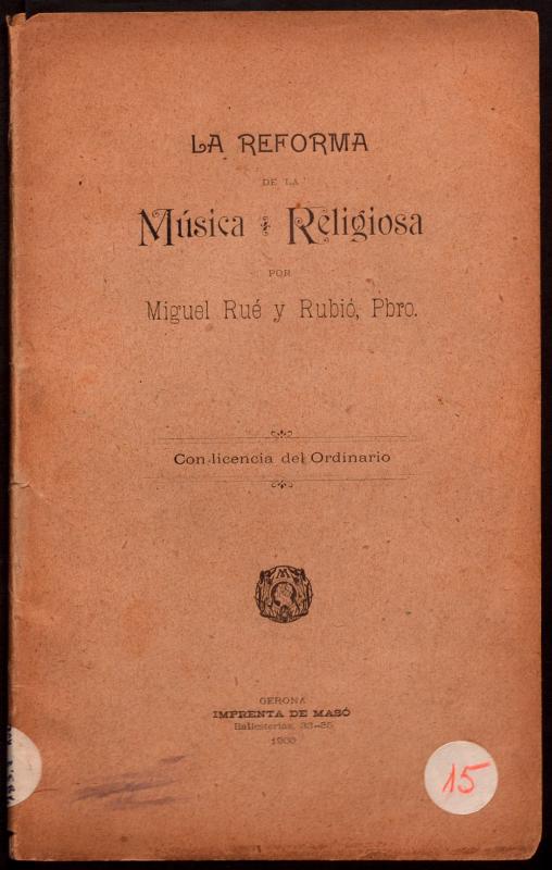 La Reforma de la música religiosa