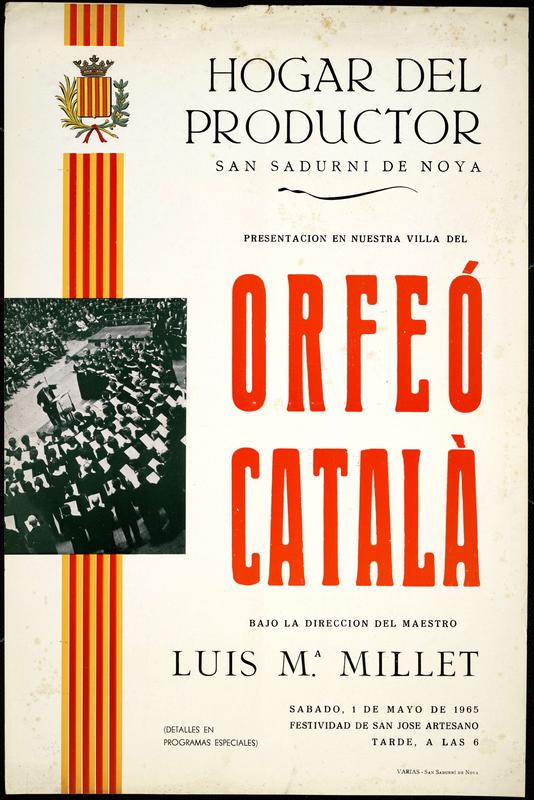 Concert Orfeó Català a Sant Sadurní d’Anoia