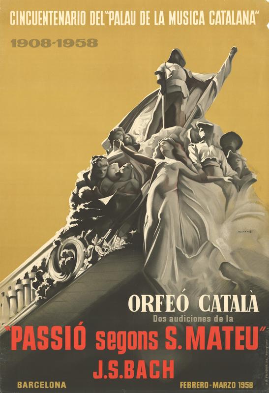 Orfeó Català. Dos audiciones de la «Passió segons S. Mateu» J.S. Bach