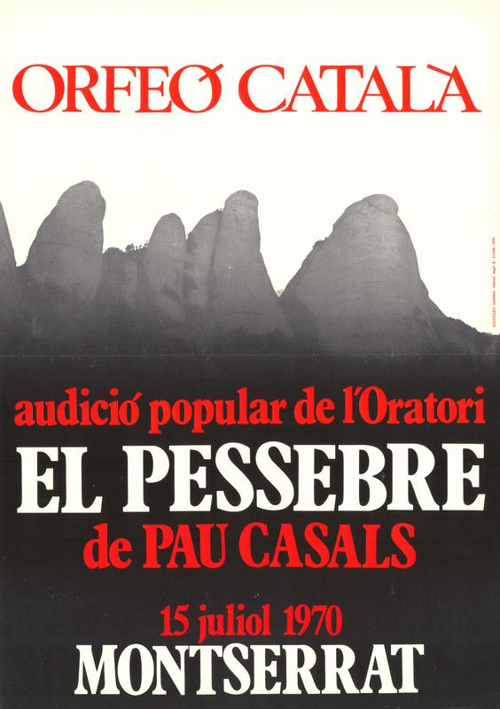 Audició popular de l’Oratori «El Pessebre» de Pau Casals. Montserrat