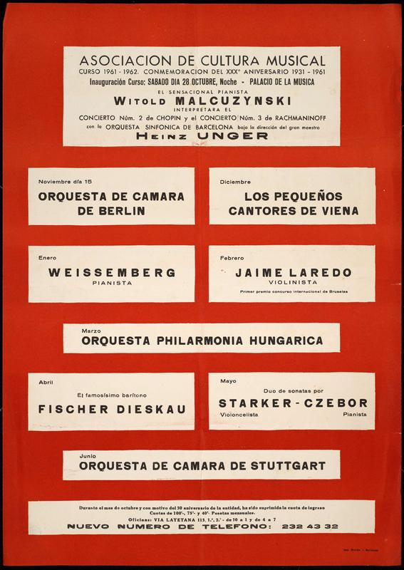 Concerts de l’Associació de Cultura Musical de Barcelona