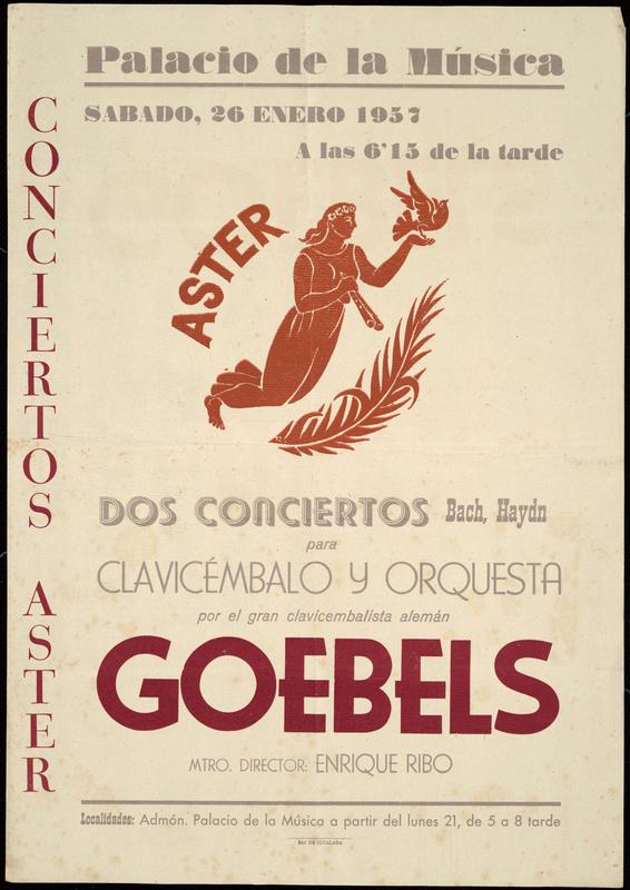 Dos conciertos para clavicémbalo y Orquestra por el gran clavicembalista alemán Goebels