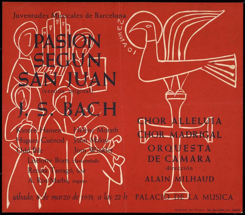«Pasion segun San Juan» de J. S. Bach.
