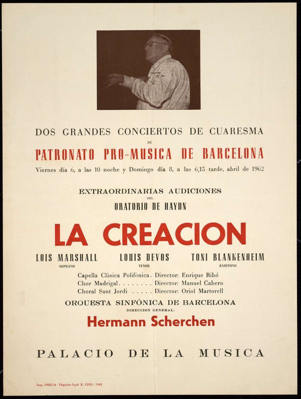 Extraordinarias audiciones del oratorio de Haydn : La creación