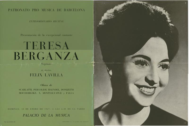 Concert de Teresa Berganza, soprano i al piano Fèlix Lavilla