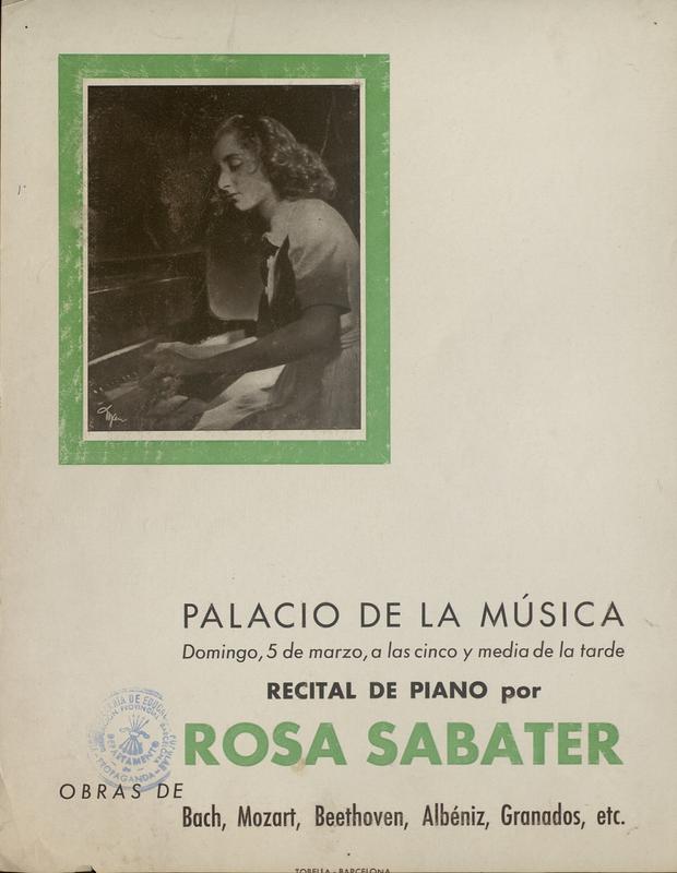 Recital de piano per Rosa Sabater