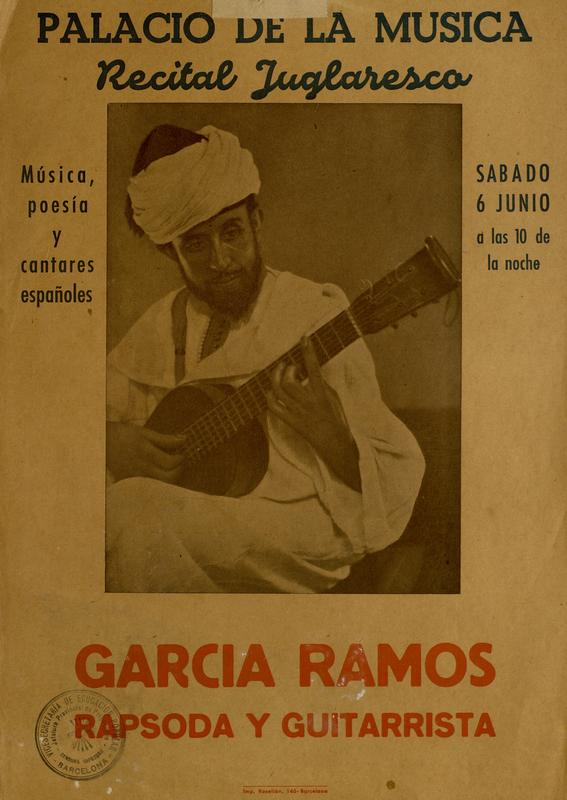 Recital juglaresco Gracía Ramos. Rapsoda y guitarrista