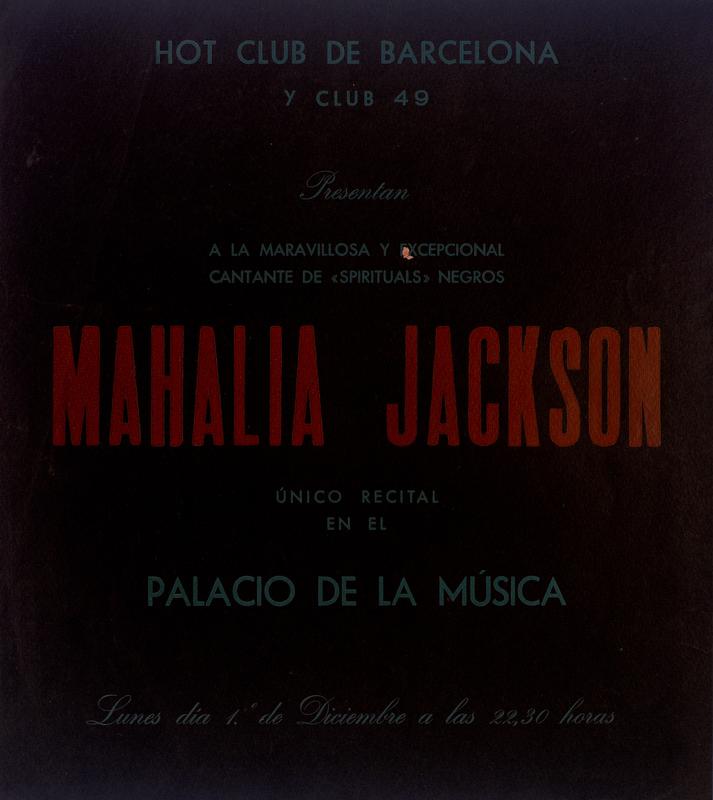 Mahalia Jackson, único recital