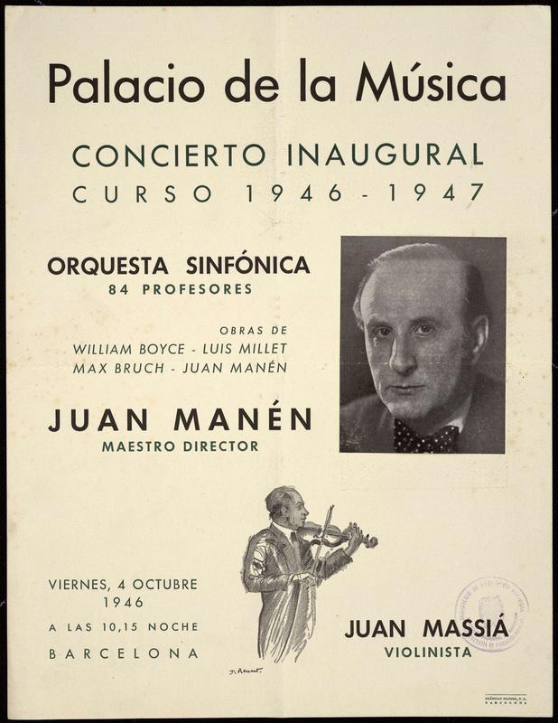 Orquesta Sinfónica. Director: Joan Manén