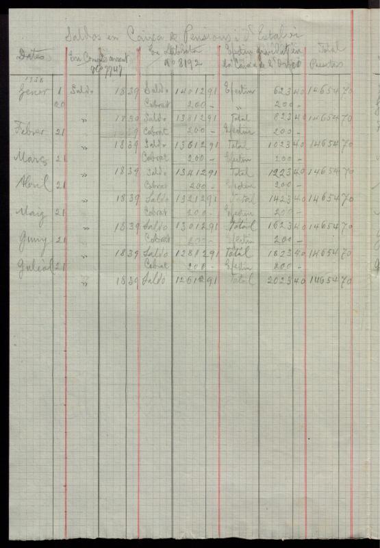 Control del saldo disponible