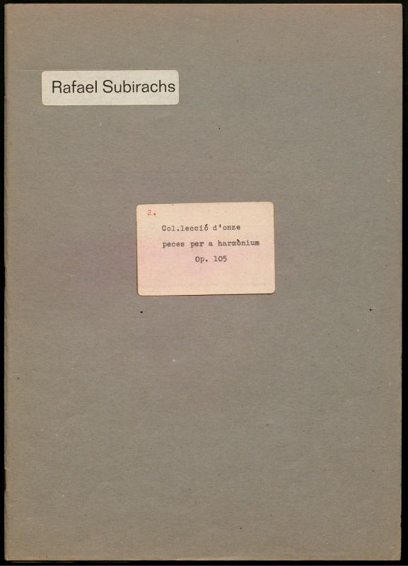 Peces per a harmònium. Op. 105